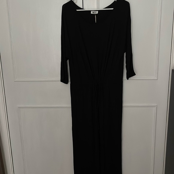 Maxi waist tie black west K dress - Picture 1 of 3